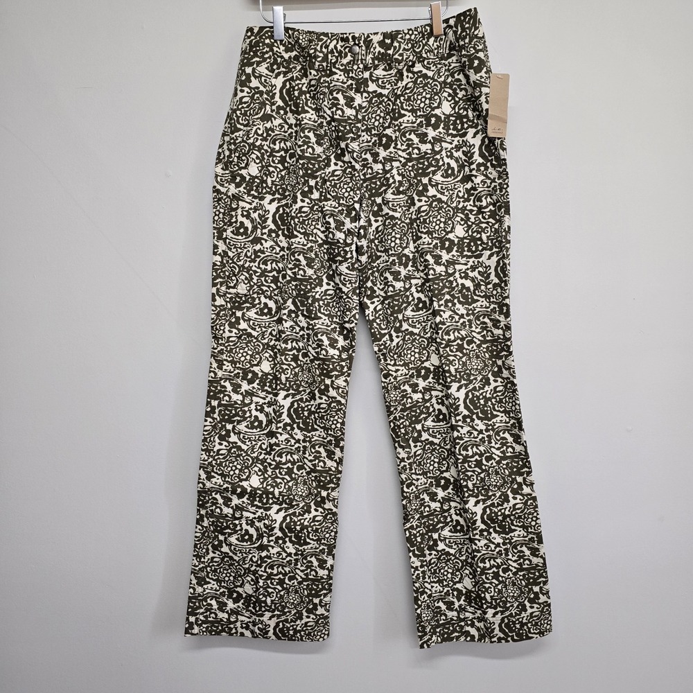i.e. relaxed Paisley Floral Pants Womens Size 8 Boho Cottagecore Trousers‎